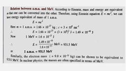 Unit 8 BINDING Energy .pdf - Physics - Notes - Teachmint