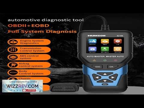 HUMZOR Car OBD2 Diagnostic Tool SL103 Scanner Full System Diagnostics Fault Code