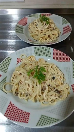 Pasta con pollo y champiñones 🍄‍🟫 #parati #cocina #viral #fyp
