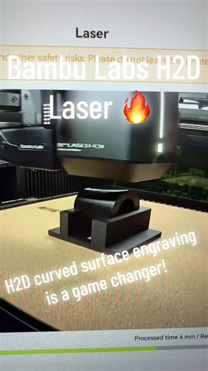 Bambu Labs H2D: Innovating Curved Surface Engraving