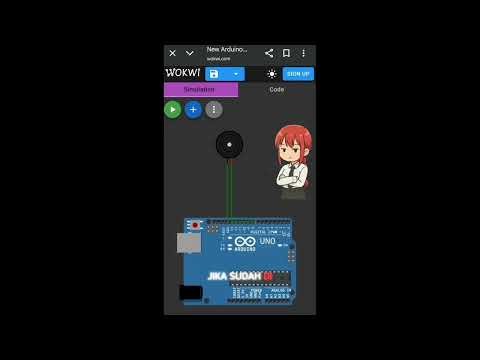 Tutorial coding Buzzer di wokwi