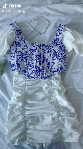 Reply to @autumn._s cutest lil cottage core outfit we ever did see 🤍💜 #cottagecoreaesthetic #cottagecore