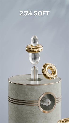 0% vs 100% Torus 3D Soft Body Simulation