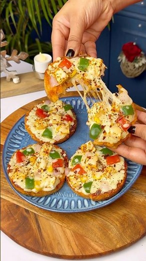 Mini Pizza Recipe At Home 🍕