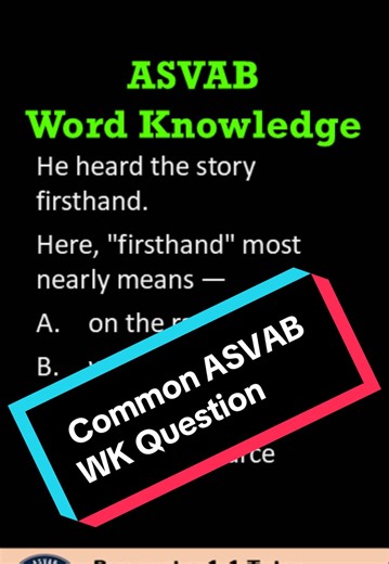 This ASVAB question NEVER gets old 😮‍💨 Most people miss it… do you? Learn the easy trick so you never get it wrong again. 💯 Comment your answer 👇 #asvab #asvabtest #asvabmath #militarytiktok #futureSoldier