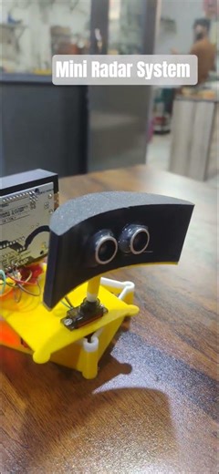 Arduino Based Mini Radar System Project DIY kit #radar #arduino