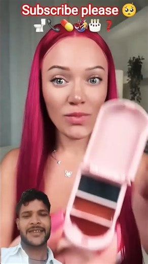 The WEIRDEST LIPSTICKS in the world 🤩 subscribe for New part #funny #makeup #lipstick #duet #beauty