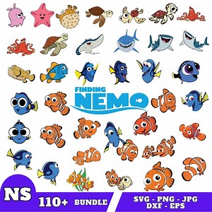 Finding Nemo Svg Bundle- Png-svg-dxf-eps-jpg - Etsy Australia
