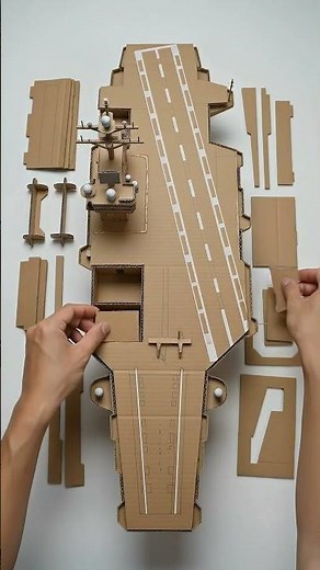 DIY cardboard ship