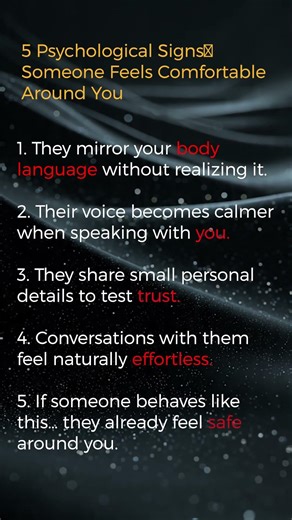 5 Psychological Signs Someone Feels Comfortable Around You