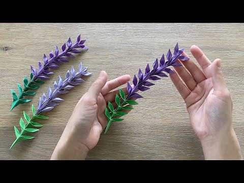 Easy Origami Flower Lavender / Paper Lavender Flower 😍