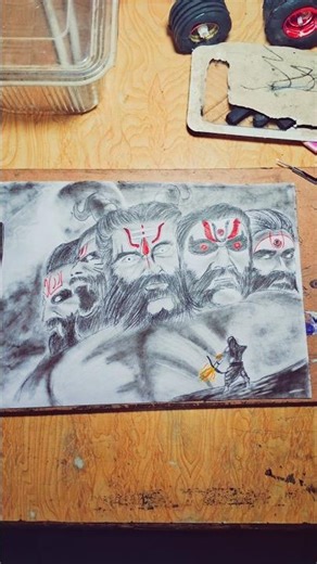 Pencil Art of Ravan 🔱 | A Masterpiece Drawing