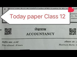 accountancy question paper class 12 / cbse board exam 2024 / class12 account paper 2024 / set3