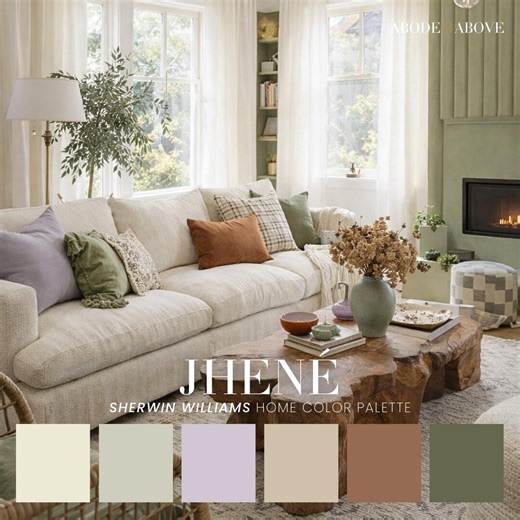 Jhene Sherwin Williams Whole House Color Scheme | Interior Paint Swatches (PDF Download) - Etsy