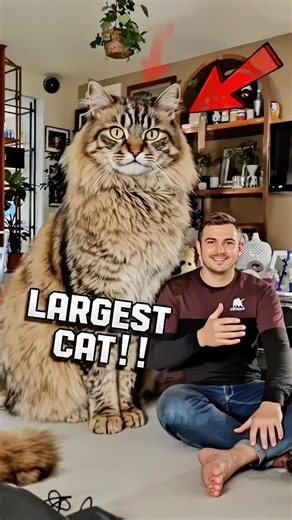 🐯 Top 3 Largest Cat Breeds in the World 😳 #cat #dog #viral #shorts #largest