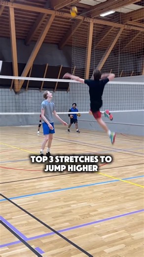 Vakaris on Instagram: "Add these stretches to your warmup and you will jump higher #volleyballislife #spike #jumphigher #exercise #warmup"