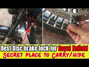 👌 Best Disk Brake Lock for Royal Enfield | How to protect motorcycle from theft / stolen.