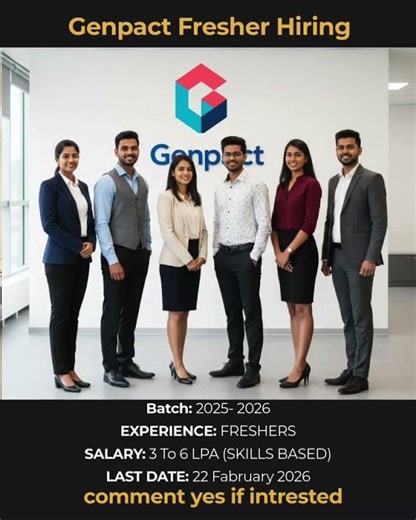 Genpact Off Campus Drive 2025 | Fresher Hiring | 3 to 6 LPA | Apply Now!