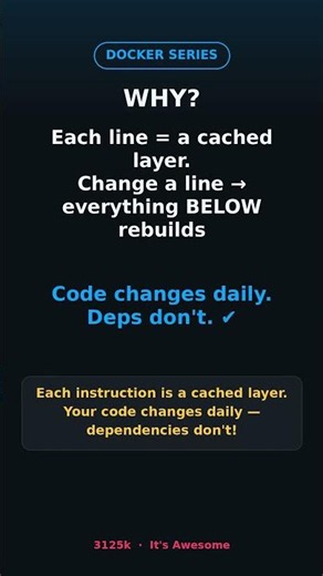 Docker Builds Too Slow? Fix It by Reordering 2 Lines ⚡