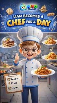 Liam Becomes a Chef for a Day 🍳👨‍🍳| #3danimation #animation #babysongs #cartoon #movie #kidssongs