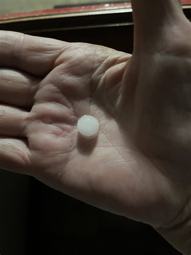 Hail? Sleet? Something else? Here’s what was falling from the sky this morning