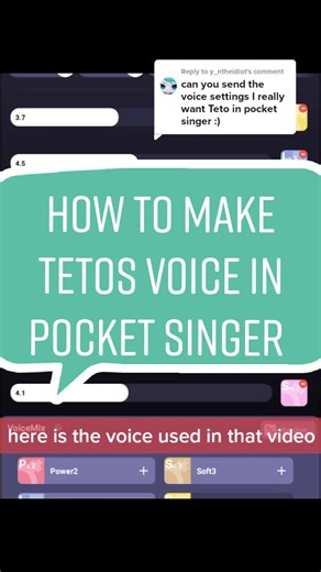 How to Make Teto's Voice in Pocket Singer Tutorial