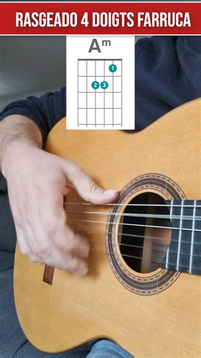 Le Rasgueado 4 doigts, QUINTOLET, en FARRUCA : Maîtrise la Vitesse Maximum ! 🚀 Passez à la vitesse supérieure avec le Quintolet (5 notes) dans votre Farruca ! 🤯 Ce Rasgueado à 4 doigts ($ñ-a-m-i $ un coup de pouce ou de retour) crée un effet de roulement foudroyant, idéal pour les moments de tension et de *remate* (conclusion) dans le Compás de Farruca. Travaillez la précision et la régularité pour ce défi technique avancé. 🔥 FORMATION FLAMENCA Complète : Trouvez les exercices de Quintolet et