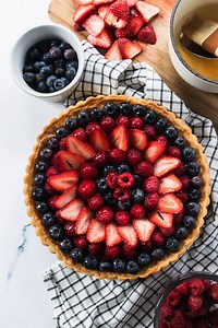 Almond and Fresh Fruit Tart - Good Things Baking Co