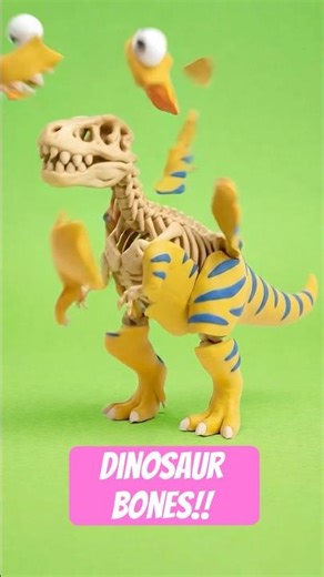 🦕 Do you want to see DINOSAUR BONES!? #preschool #dinosaur #kidssongs