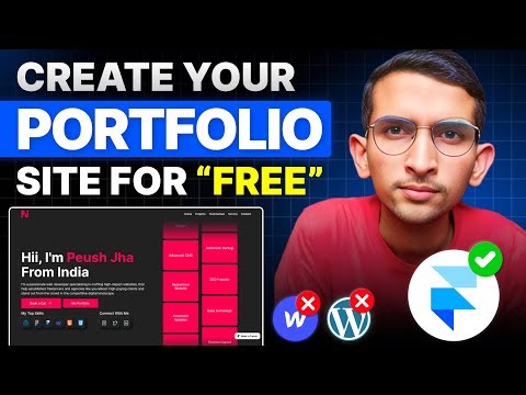 How to Create Portfolio Website For Free using Framer | Peush Jha