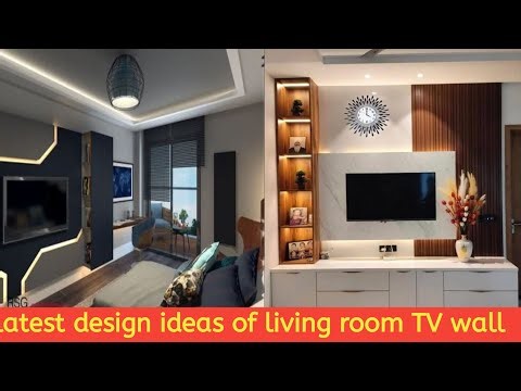 tv unit new designs top model modular! tv unit design 2025! modern LCD unit design in living room