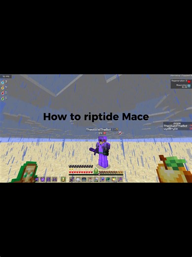 How to Riptide Mace Minecraft PvP Tutorial