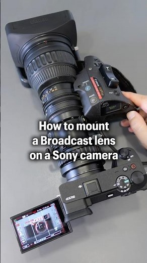 How to Use an Old TV Zoom Lens on a mirrorless camera (B4-NEX adapter)