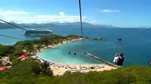 Riding the biggest zipline over water in the world. | Destination Luxury