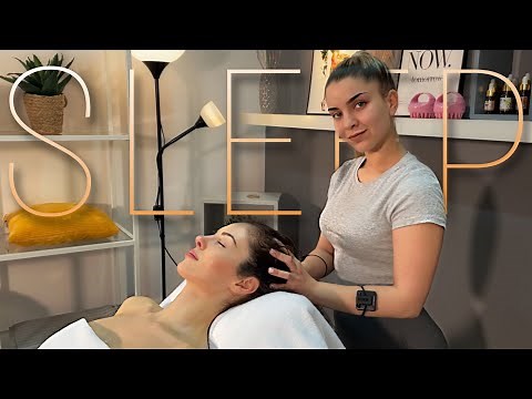 ASMR Deep Sleep Therapy - ASMR Head Massage & Hair Brushing & Neck Massage