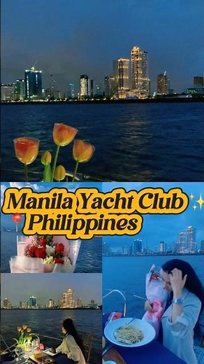 Romantic Dinner at Manila Yacht Club 🌅✨ | Manila Bay Sunset Vibes