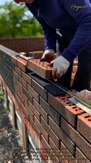 Installing decorative black facing bricks with a precision-guided mortar application technique