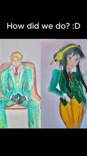 Partners in Crime (Collab with @Chrisy :3) #fyp #artbase #anime #spyxfamily #loidforger #yorforger