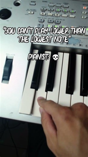 Is It Possible to Go Lower Than the LOWEST Note? 😳👀 🎹 #piano #pianotutorial