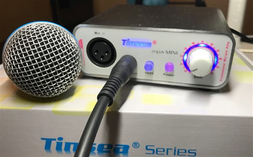 Tinsea mpa mini话放（前置话筒麦克风放大器）拆箱视频