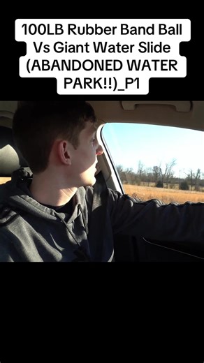 100LB #rubber #band #ball Vs #giant #Water Slide (ABANDONED WATER PARK!!)_P1