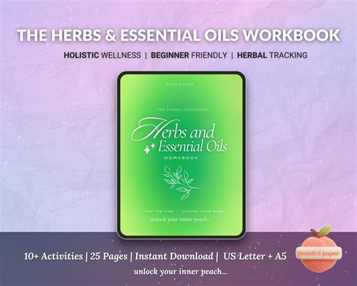 Herbs and Essential Oils Workbook | Digital Herbal Guide | Botanical Healing Journal | Plant Reference Journal | Goodnotes Compatible | PDF - Etsy