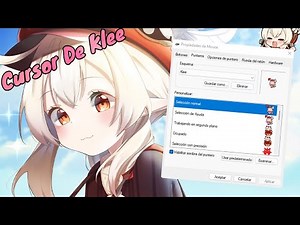 Cursor Del Mouse de Klee Genshin Impact | Como Cambiar el puntero del mouse en Windows