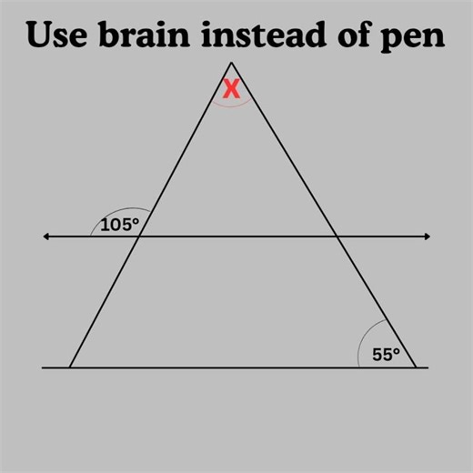 Basic mathematics Triangle problem algebra tricky problem #mathteacher #mathlover #mathfun #algebra