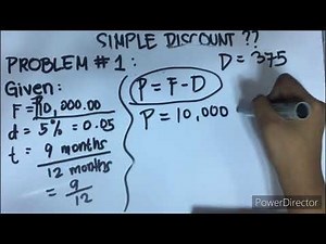 Simple Discount Problem Example