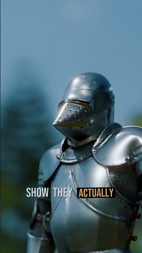 Why Did Knights Wear Such Weird Helmets? #history #historyfacts #historyshorts #facts #knights
