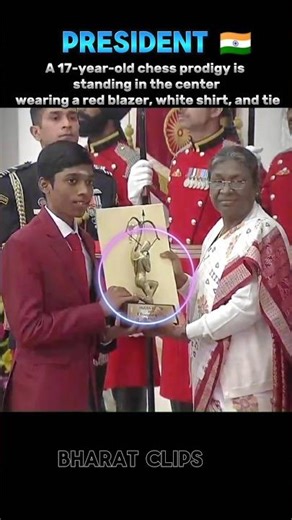 17-Year-Old Chess Prodigy Honored by President 🇮🇳 | Proud Moment #shorts