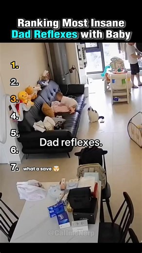 Ranking Most Insane Dad Reflexes with Baby 👶🤯