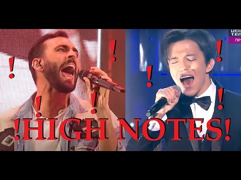 MALE SINGERS HITTING HIGH NOTES!! PT2