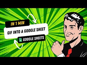 Google Sheets Tutorial - Placing a Moving Gif Into a Google Doc or Sheet